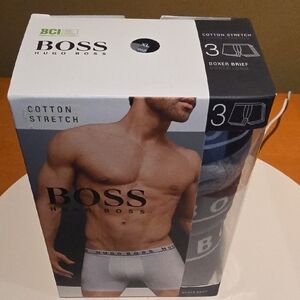 Hugo Boss Men's Gray Boxer Briefs